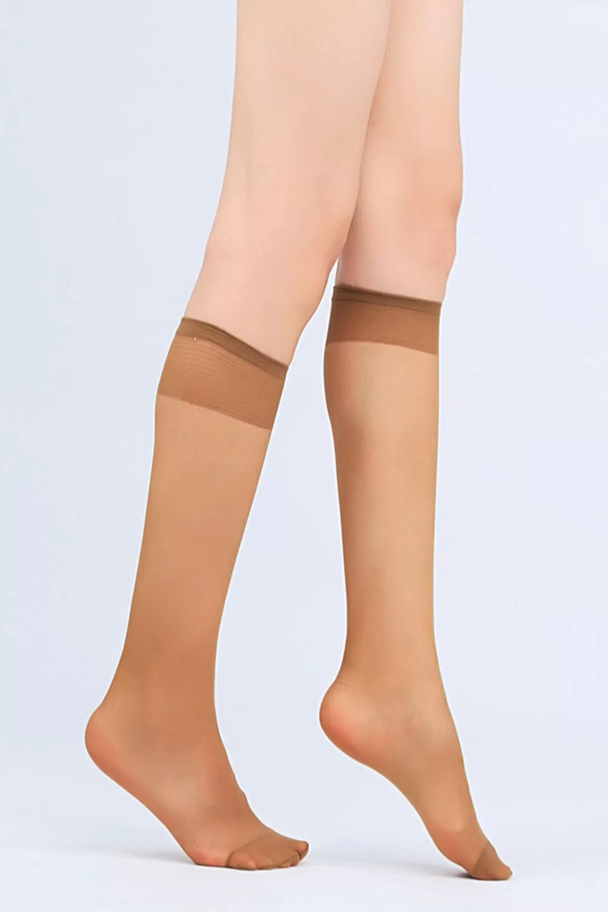 Kadın Bronz 20 Denye Dizaltı Çorap